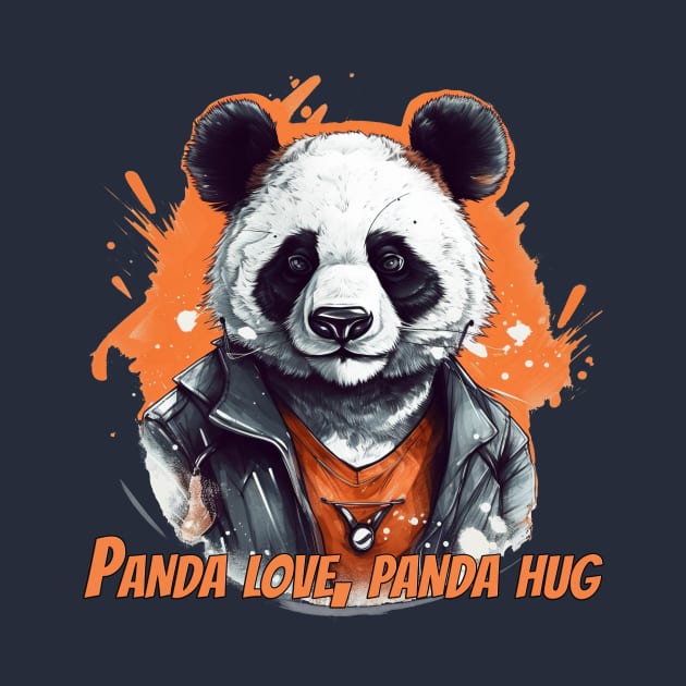 Cute Panda T-Shirt Design - Adorable Panda Illustration for Panda Lovers by ABART BY ALEXST 