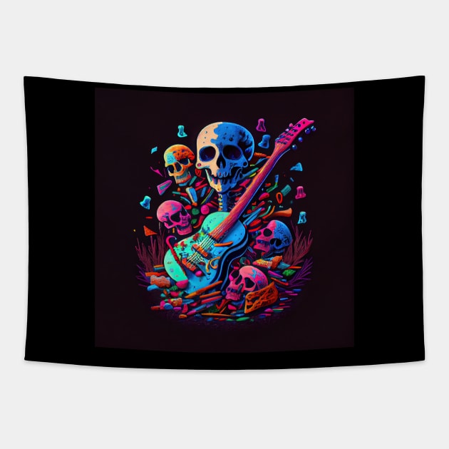 Buy A Guitar, Get a free Skull Tapestry by seantwisted