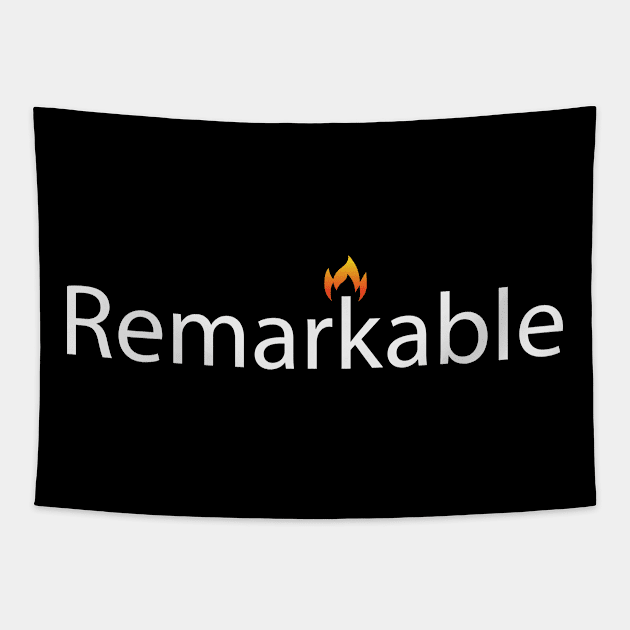 Remarkable artistic text design Tapestry by BL4CK&WH1TE 