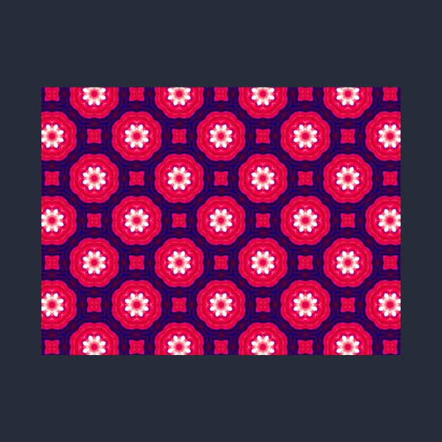 Berry Red Kaleidoscope Pattern by Amanda1775