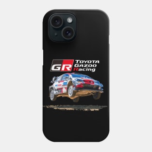 WRC TOYOTA GR YARIS - gazoo racing Sebastien Ogier Elfyn Evans Jump Phone Case