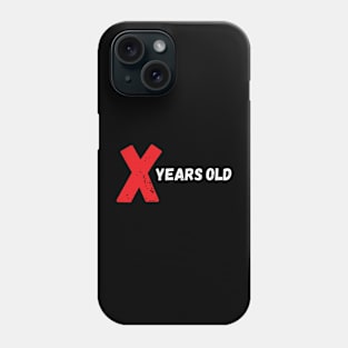 x years old birthday gift Phone Case