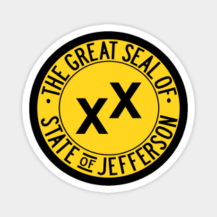 The Great Seal of the State of Jefferson Magnet