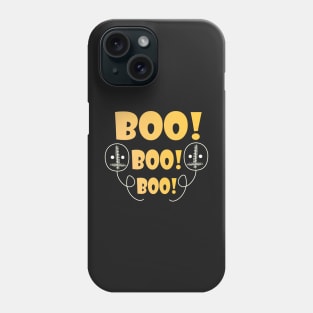 boo ! Halloween scary face devil evil eyes Phone Case