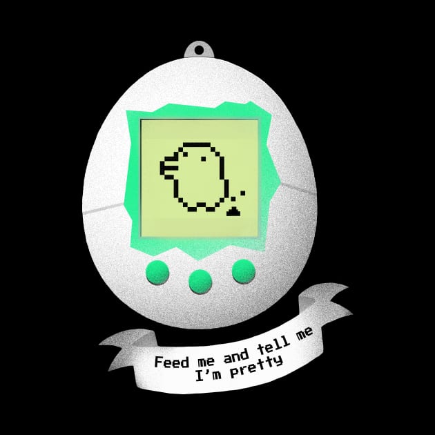 Feed me Tamagotchi - Virtual Pet - Cute Creature by BlancaVidal