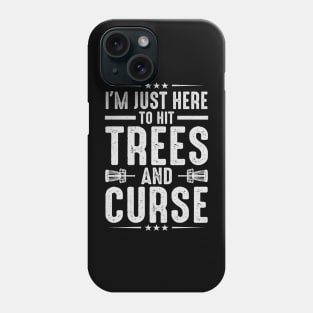 Funny Disc Golf Player Saying Retro Vintage Phone Case