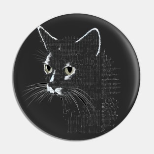 black cat sneaking Pin