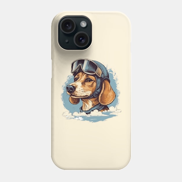 Aviator dog Phone Case by GreenMary Design