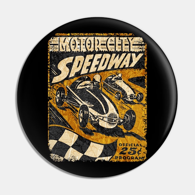 Motorcity Races Pin by Midcenturydave