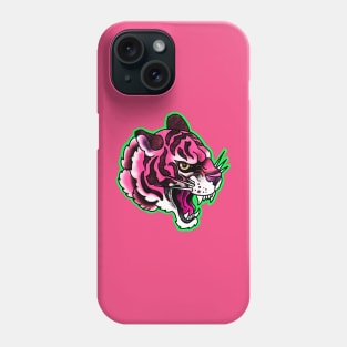 Pink tiger head Phone Case