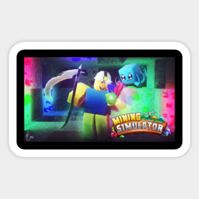 Roblox Mining Simulator Codes List Stickers Teepublic - roblox codes for nerd clothes