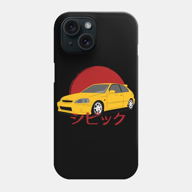 Honda Civic EK Japan Phone Case by AliceEye555