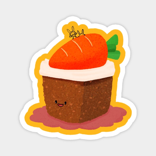 Carrot Cake Friends Magnet by BBvineart