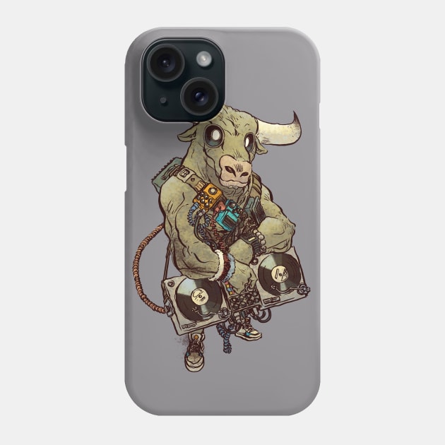 DJ Minotaur Phone Case by jesse.lonergan