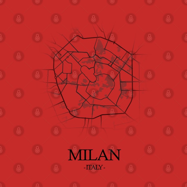 Milan City Map - Italy Cartography by SPAZE