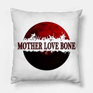 clasic grunge band red moon vinyl Pillow