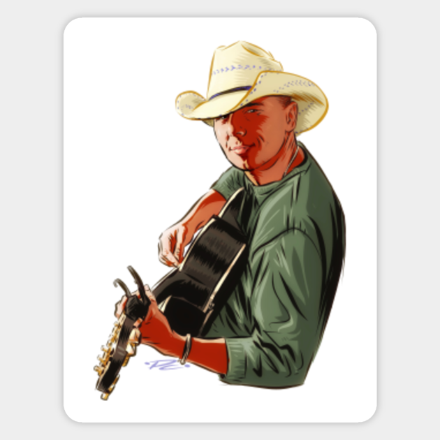 Kenny Chesney - An illustration by Paul Cemmick
