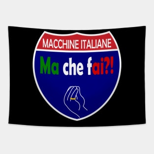 Italian Machines Ma Che Fai Interstate Tapestry