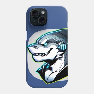 Cyberpunk Neon Furry Anthro Shark Phone Case