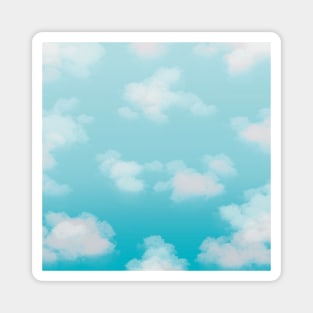Beautiful Blue Sky with clouds Magnet