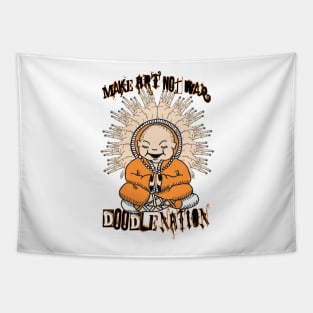 Buddah-doodle nation Tapestry