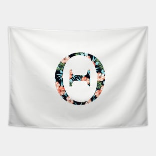 Theta Floral Greek Letter Tapestry