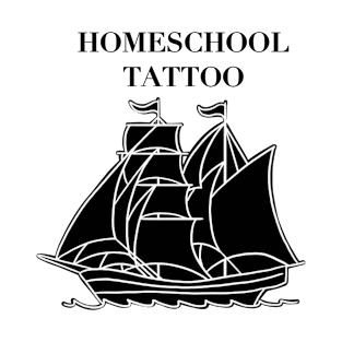 HomeSchoolTattoo Ship BLACK SAILS T-Shirt
