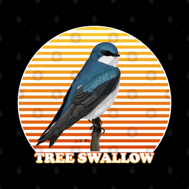 Tree Swallow Bird Watching Birding Ornithologist Gift by jzbirds