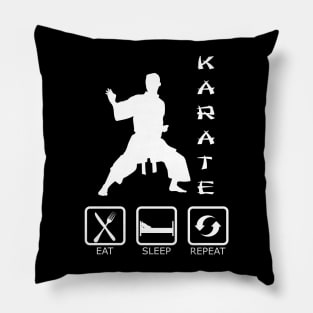 Karate - Eat Sleep Repeat Pillow