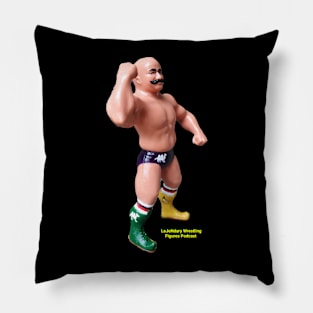 LeJeNdary Wrestling Figures Podcast Green & Yellow Boots Pillow