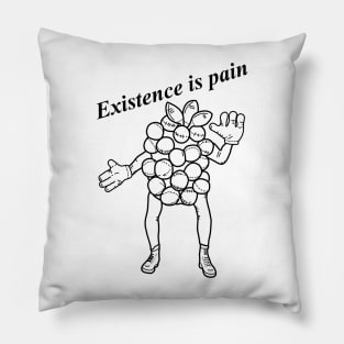 Grapes with Existential Angst Pillow