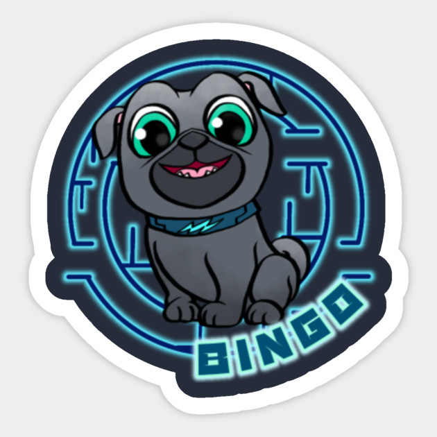 bingo puppy pals bingo puppy pals sticker teepublic bingo puppy pals bingo puppy pals sticker teepublic