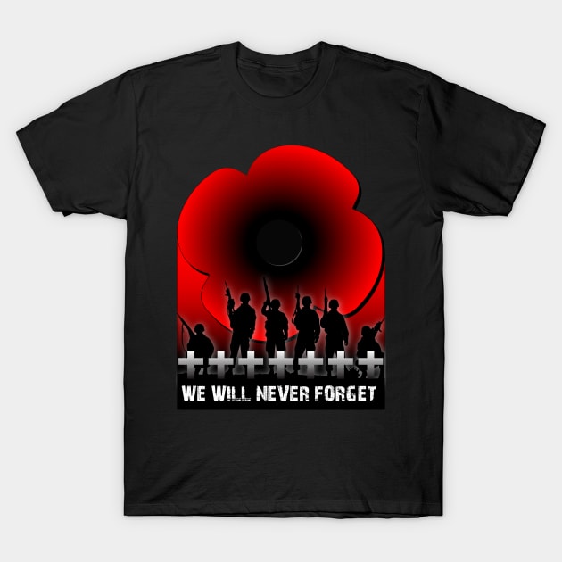 We will Never Forget, Band of Brothers - Armistice Day - T-Shirt | TeePublic