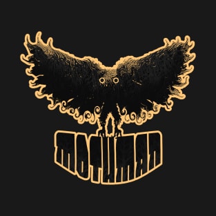 Mothman West Virginia Wing Humanoid Moth Retro Vintage Brown Monster T-Shirt