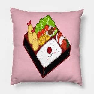 Bento box doodle design Pillow