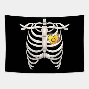 Bonecage With Intersex Heart Tapestry