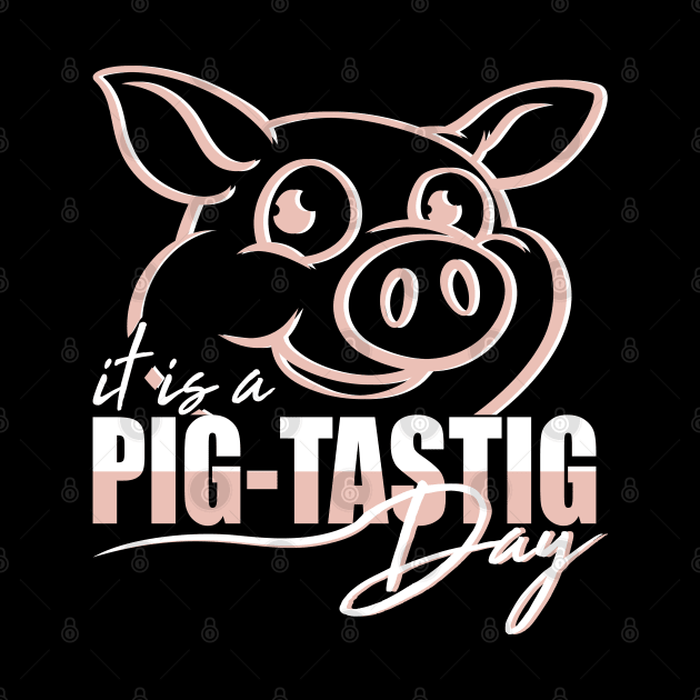 It's a pig-tastic day Cute pig by Aistee Designs