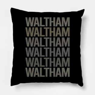 Gray Text Art Waltham Pillow