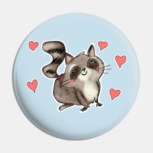 Cute racoon Pin