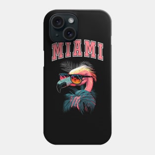 Retro Flamingo Men Women Kids Funny Beach Summer Miami Phone Case