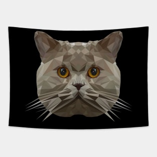 Kitten Polygon Cute Race Gift Tapestry