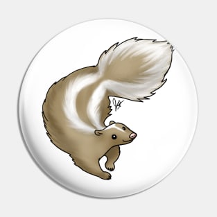 Mammal - Skunk - Apricot Pin