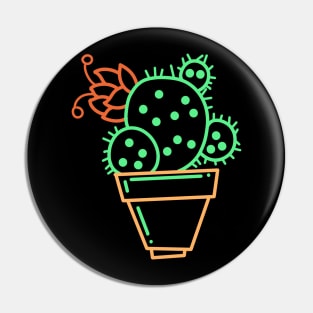 cute cactus V Pin