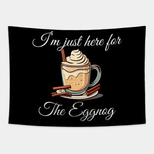 I'm Just Here For The Eggnog  festive time Classic Christmas T-Shirt Active T-Shirt Tapestry