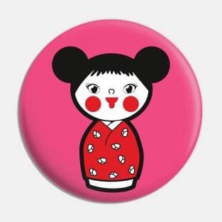 Kokeshi Doll #1 Pin