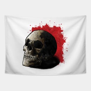 Skull Illustration Tapestry