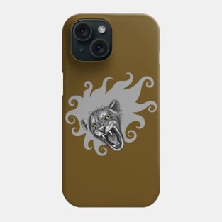 Curl hair lion Phone Case