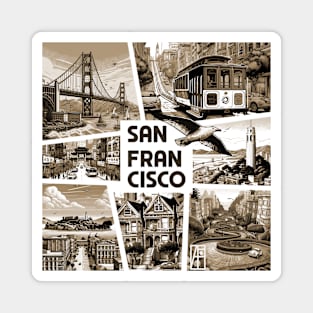 USA CITY - SAN FRANCISCO - TRAVEL -2 Magnet