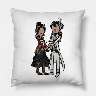 Paranormal Detective & Lockheart Cartoon 4 Pillow