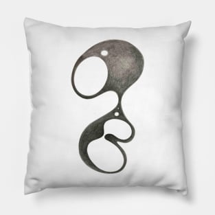 Hand Drawn Pencil blob Pillow